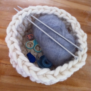 Basket will grip your knitting needles and keep them safe