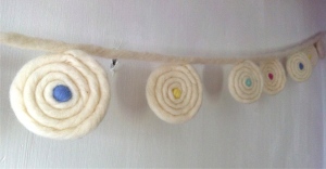 Spiral wool bunting